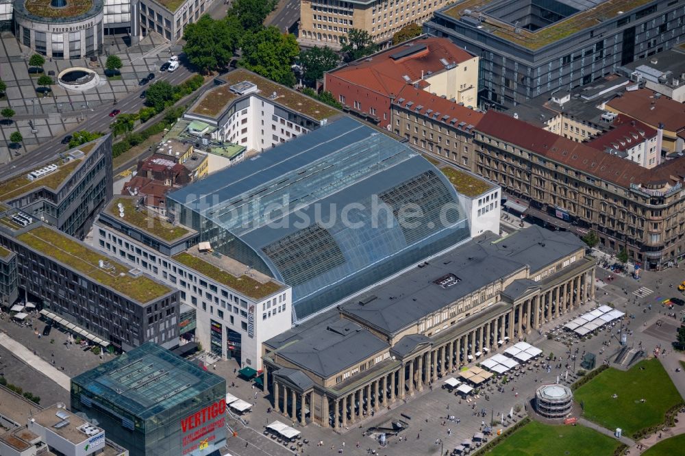 Stuttgart aus der Vogelperspektive: Einkaufzentrum Königsbau Passagen in Stuttgart im Bundesland Baden-Württemberg, Deutschland