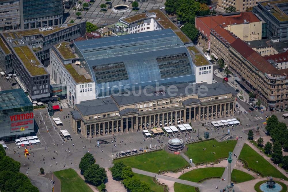 Luftbild Stuttgart - Einkaufzentrum Königsbau Passagen in Stuttgart im Bundesland Baden-Württemberg, Deutschland