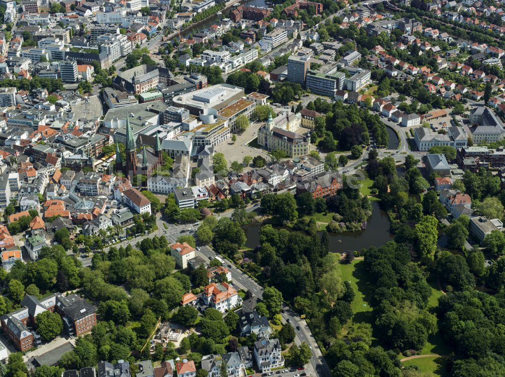 Luftaufnahme Oldenburg - Einkaufzentrum Schlosshöfe Oldenburg in Oldenburg im Bundesland Niedersachsen, Deutschland