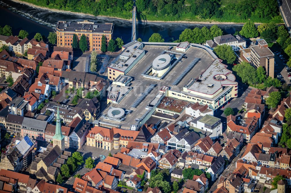 Luftbild Hameln - Einkaufzentrum Stadtgalerie in Hameln im Bundesland Niedersachsen, Deutschland