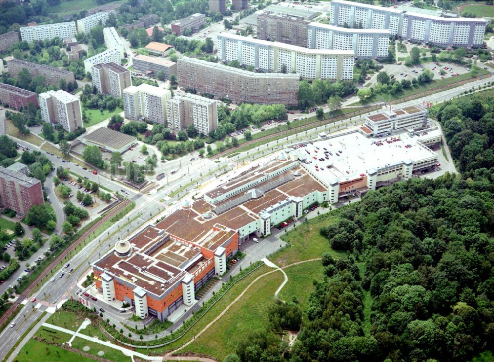 Chemnitz von oben - Einkaufzentrum Vita- Center in Chemnitz im Bundesland Sachsen, Deutschland