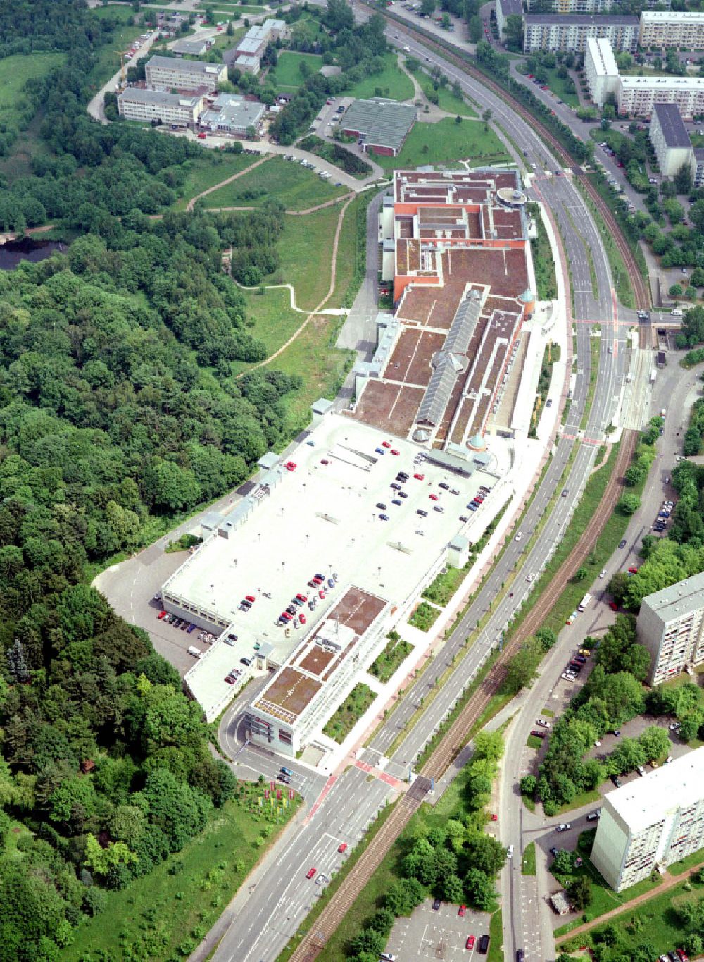 Chemnitz aus der Vogelperspektive: Einkaufzentrum Vita- Center in Chemnitz im Bundesland Sachsen, Deutschland