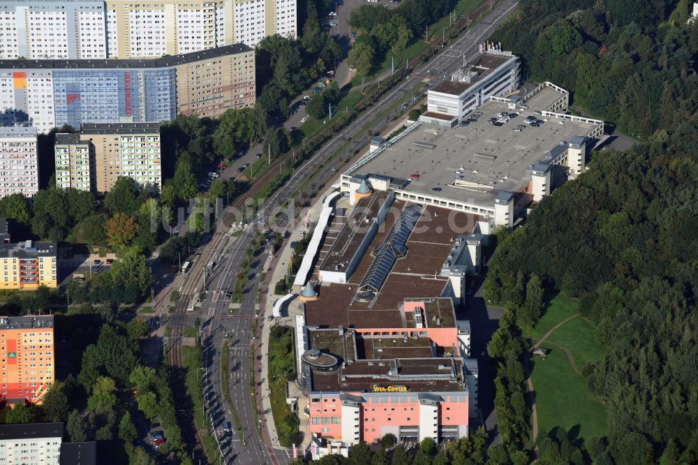 Chemnitz von oben - Einkaufzentrum Vita- Center in Chemnitz im Bundesland Sachsen, Deutschland