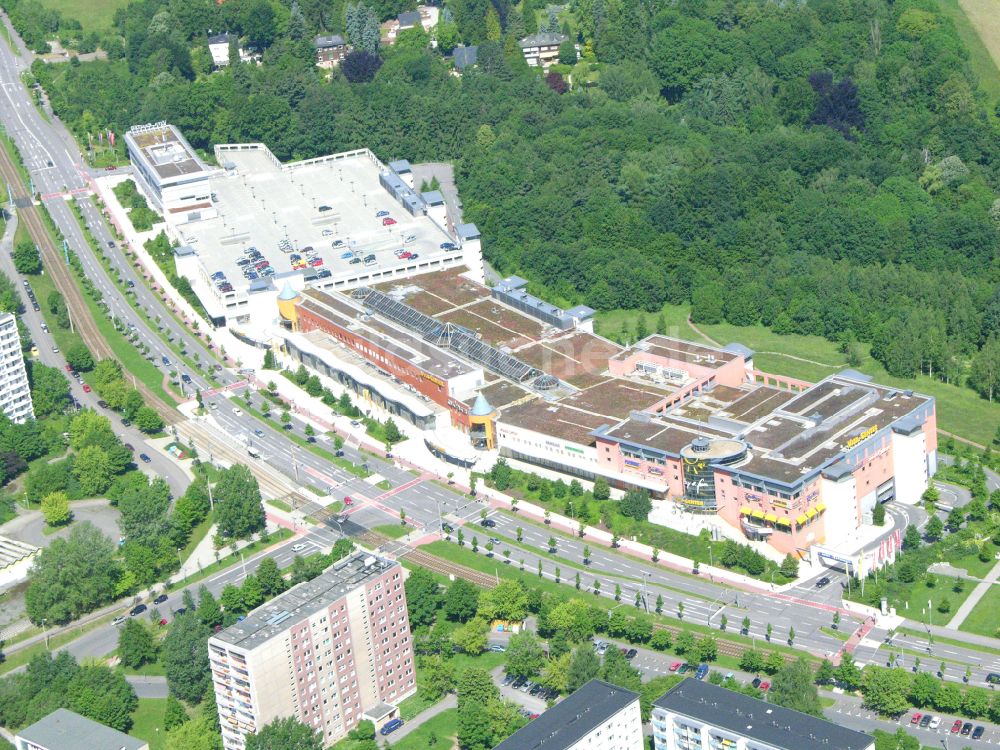 Luftaufnahme Chemnitz - Einkaufzentrum Vita- Center in Chemnitz im Bundesland Sachsen, Deutschland