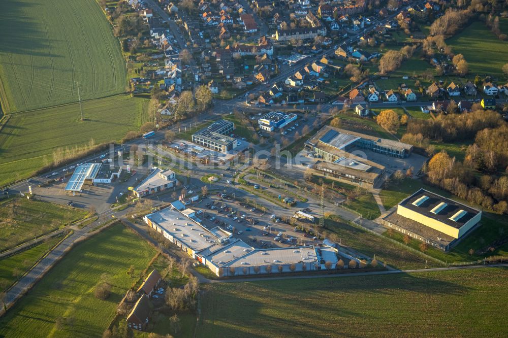 Luftaufnahme Westtünnen - Einkaufzentrum in Westtünnen im Bundesland Nordrhein-Westfalen, Deutschland