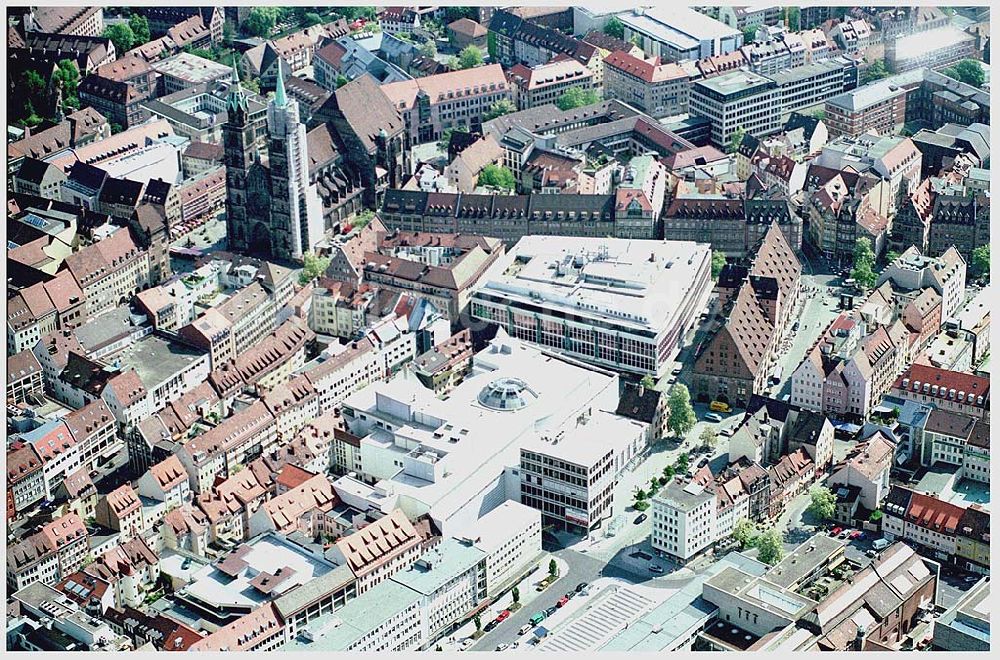 Nürnberg aus der Vogelperspektive: Einkauscenter City-Point