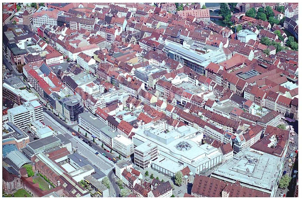 Nürnberg aus der Vogelperspektive: Einkauscenter City-Point