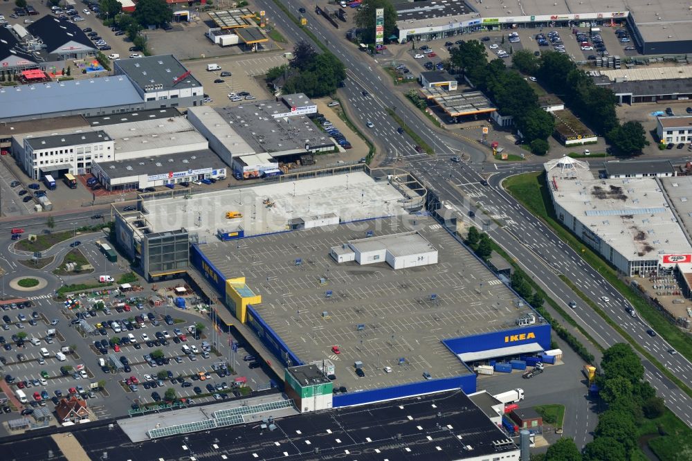 Luftbild Brinkum (Stuhr) - Einrichtungshaus Bremen-Brinkum IKEA Deutschland GmbH & Co. KG in Brinkum (Stuhr) im Bundesland Niedersachsen