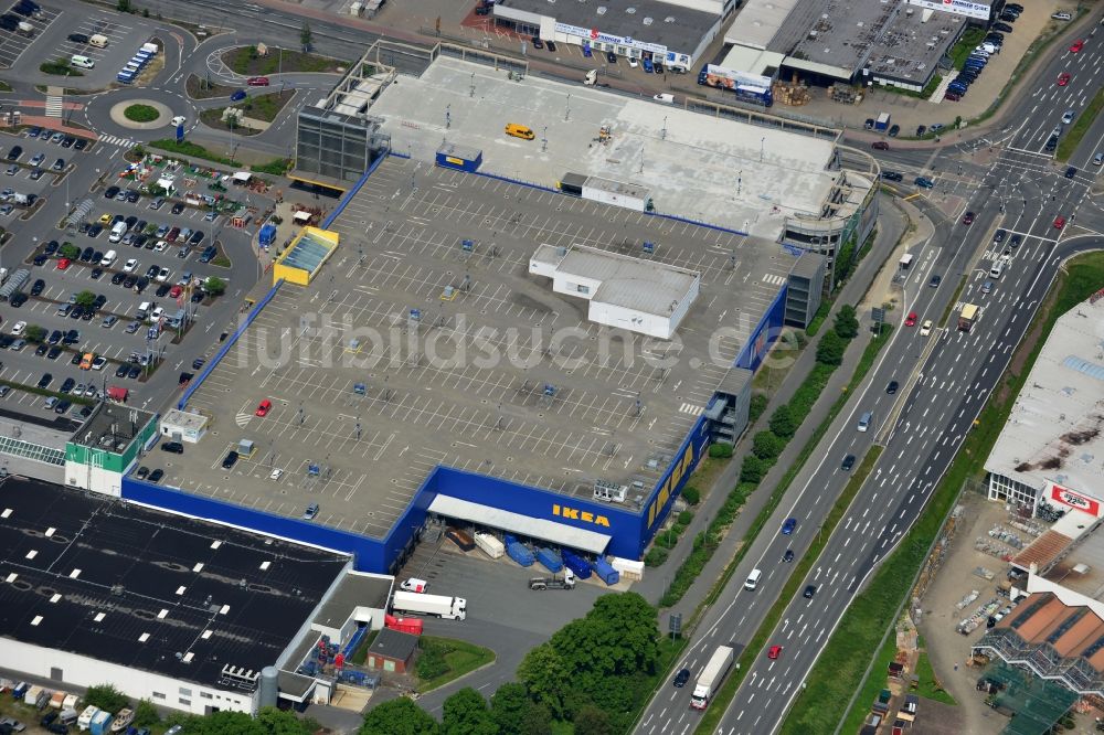 Luftaufnahme Brinkum (Stuhr) - Einrichtungshaus Bremen-Brinkum IKEA Deutschland GmbH & Co. KG in Brinkum (Stuhr) im Bundesland Niedersachsen