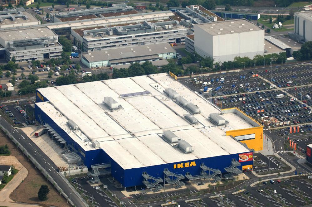 KÖLN aus der Vogelperspektive: Einrichtungshaus der IKEA Deutschland GmbH & Co. KG - Niederlassung Köln Am Butzweilerhof