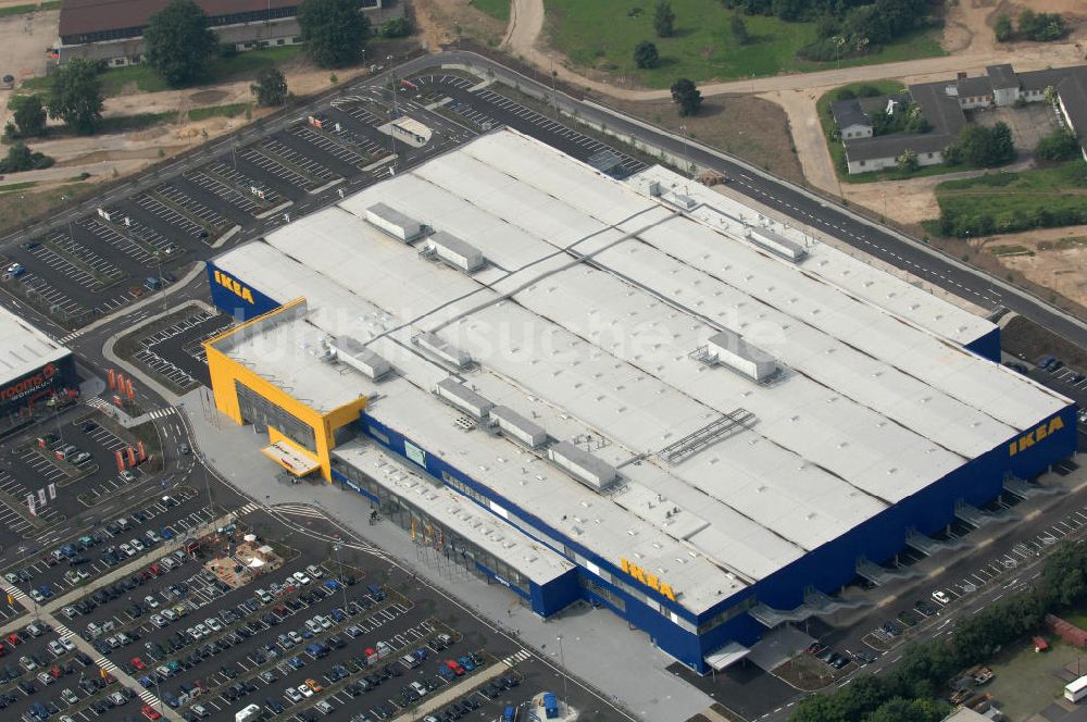 KÖLN von oben - Einrichtungshaus der IKEA Deutschland GmbH & Co. KG - Niederlassung Köln Am Butzweilerhof