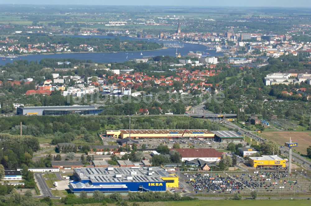 Luftbild Rostock - Einrichtungshaus der IKEA Deutschland GmbH & Co. KG - Niederlassung Rostock