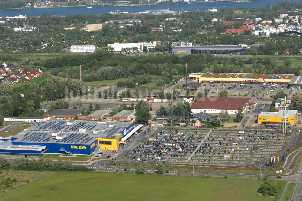 Luftbild Rostock - Einrichtungshaus der IKEA Deutschland GmbH & Co. KG - Niederlassung Rostock