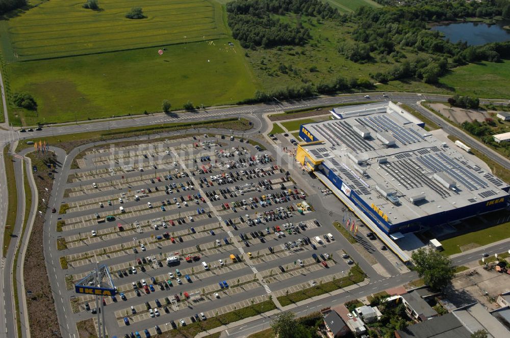 Luftaufnahme Rostock - Einrichtungshaus der IKEA Deutschland GmbH & Co. KG - Niederlassung Rostock