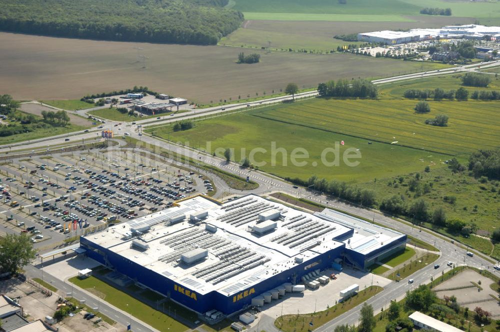 Rostock aus der Vogelperspektive: Einrichtungshaus der IKEA Deutschland GmbH & Co. KG - Niederlassung Rostock