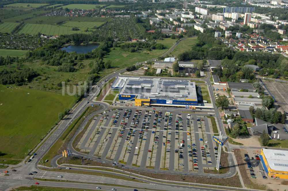 Luftbild Rostock - Einrichtungshaus der IKEA Deutschland GmbH & Co. KG - Niederlassung Rostock