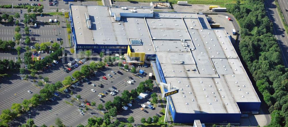 Luftbild Köln - Einrichtungshaus und Möbelmarkt IKEA in Köln