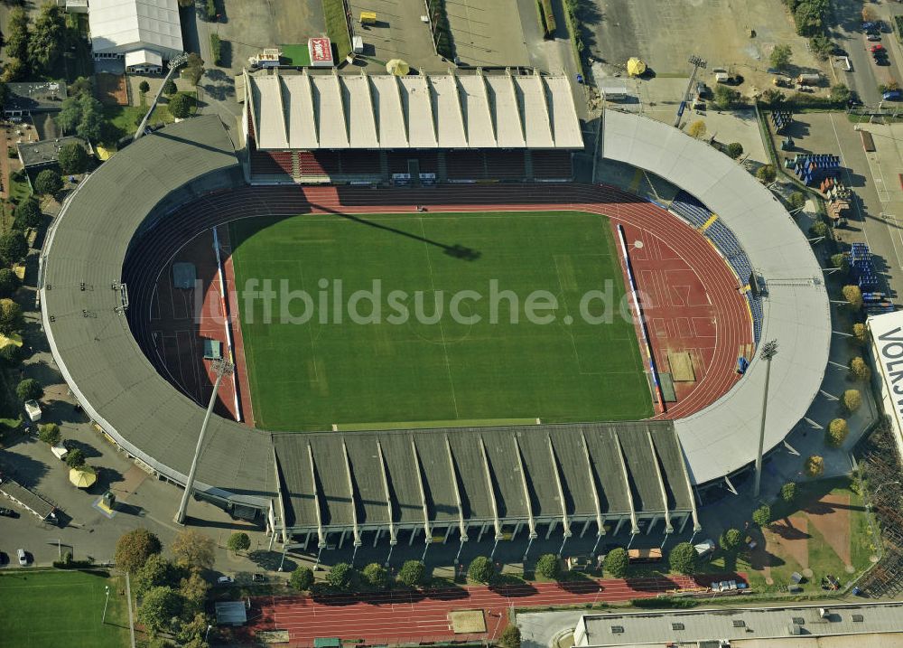 Braunschweig aus der Vogelperspektive: Eintracht-Stadion Braunschweig