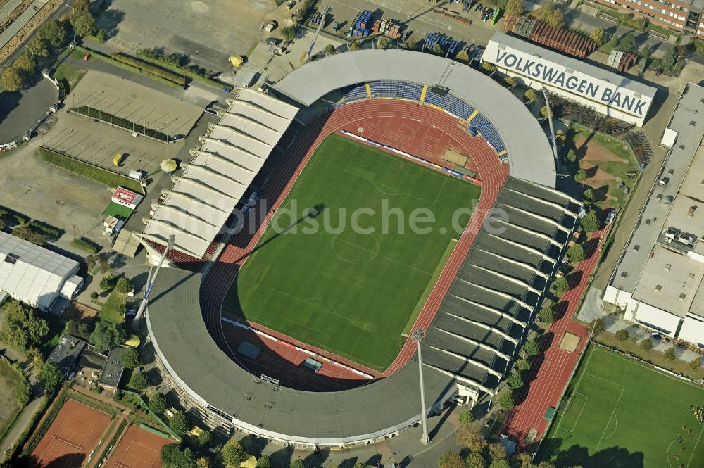 Luftbild Braunschweig - Eintracht-Stadion Braunschweig