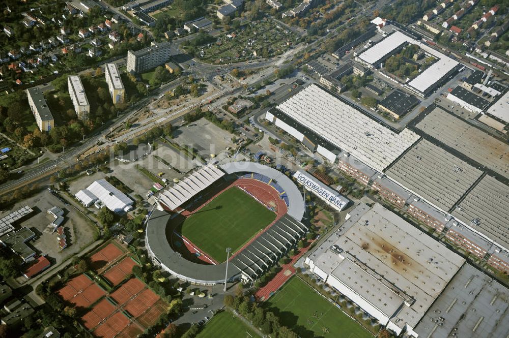 Luftaufnahme Braunschweig - Eintracht-Stadion Braunschweig