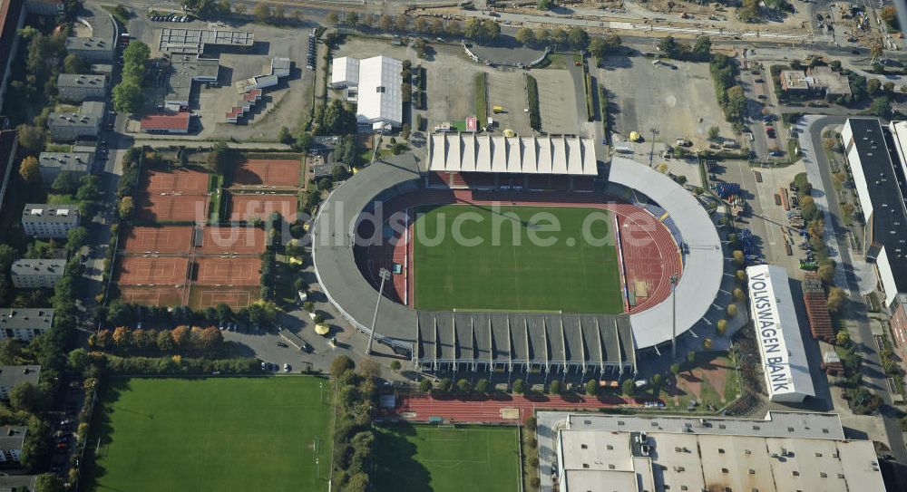 Braunschweig aus der Vogelperspektive: Eintracht-Stadion Braunschweig