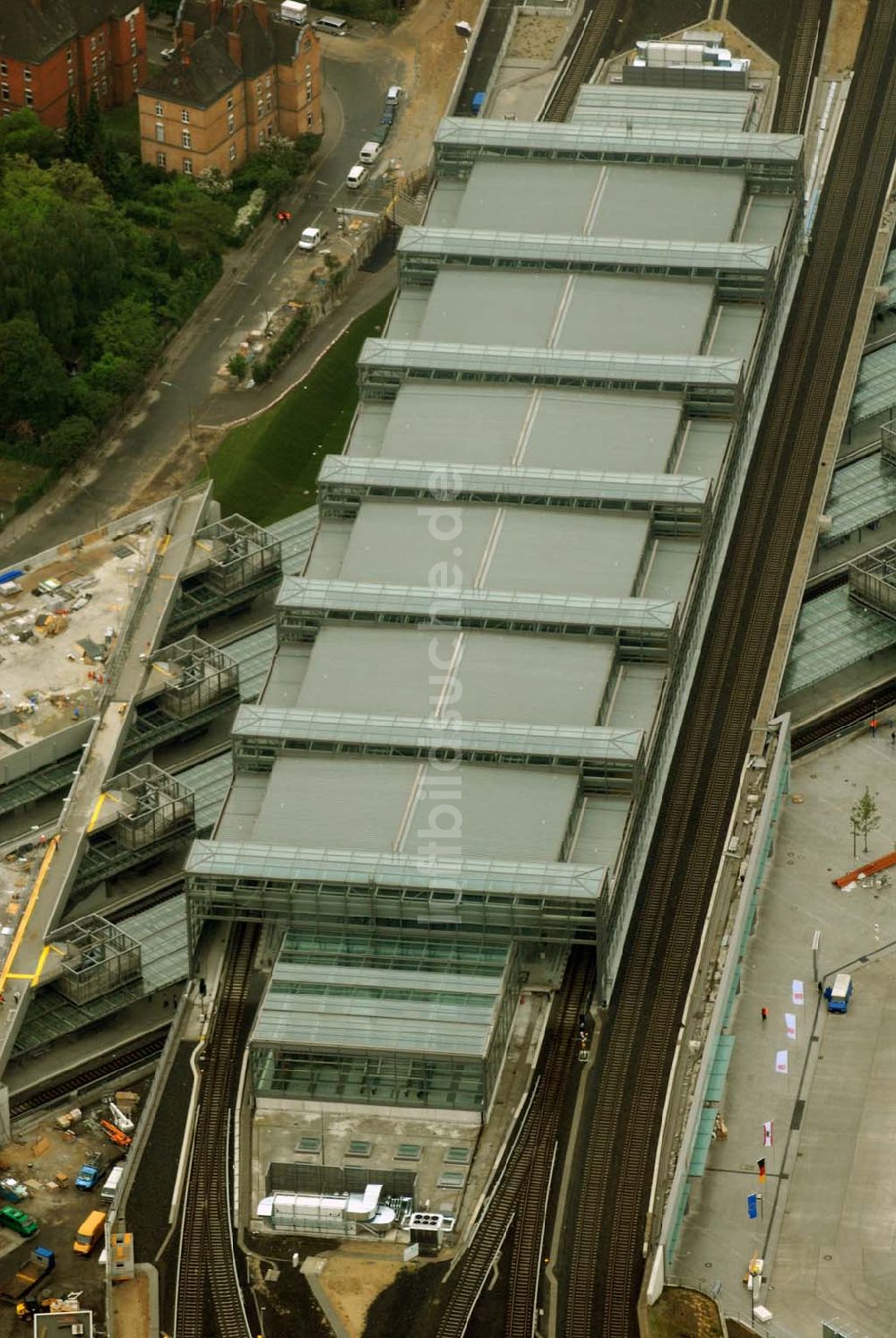 Berlin-Tempelhof von oben - Einweihung Berliner Südkreuz / Bahnhof Papestrasse