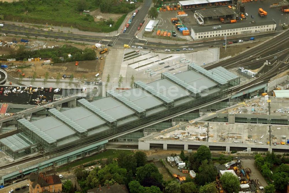 Berlin-Tempelhof aus der Vogelperspektive: Einweihung Berliner Südkreuz / Bahnhof Papestrasse