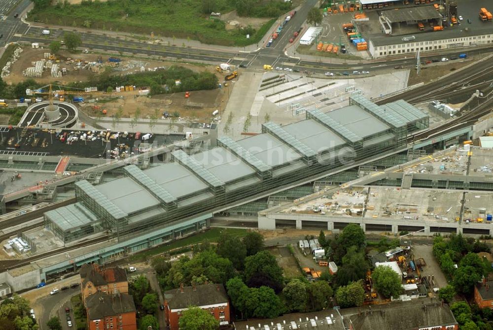 Luftbild Berlin-Tempelhof - Einweihung Berliner Südkreuz / Bahnhof Papestrasse