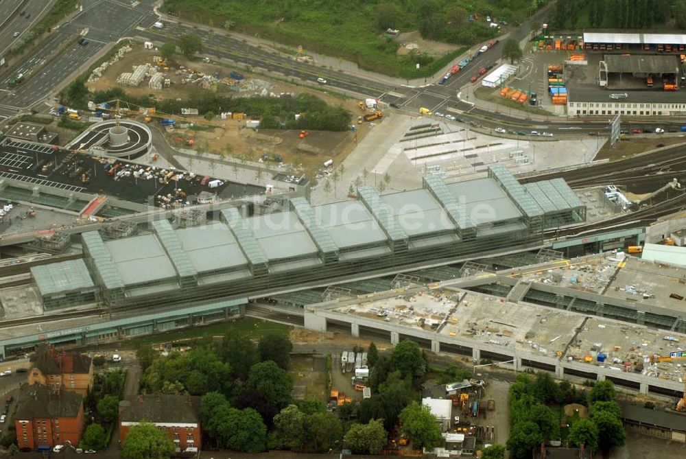 Luftaufnahme Berlin-Tempelhof - Einweihung Berliner Südkreuz / Bahnhof Papestrasse