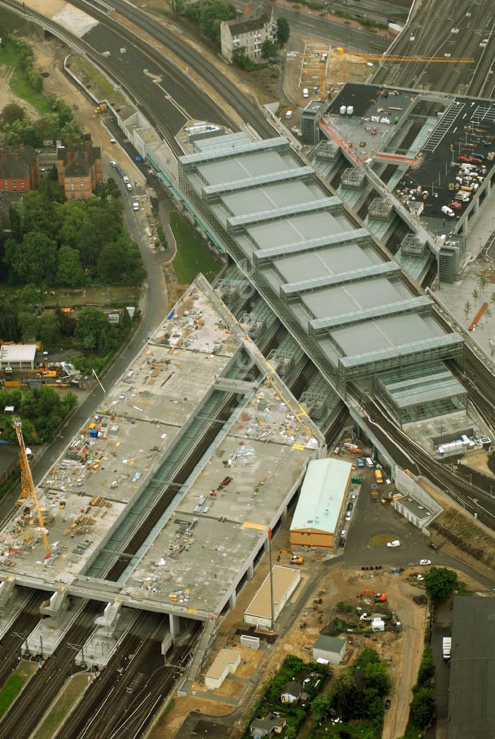 Berlin-Tempelhof aus der Vogelperspektive: Einweihung Berliner Südkreuz / Bahnhof Papestrasse