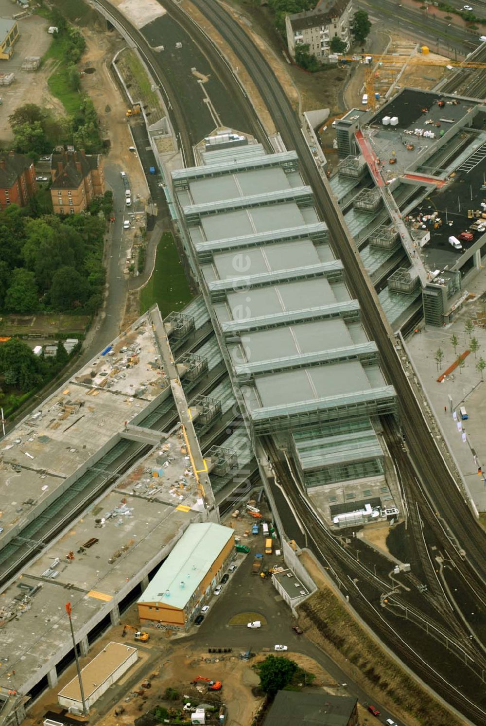 Luftbild Berlin-Tempelhof - Einweihung Berliner Südkreuz / Bahnhof Papestrasse