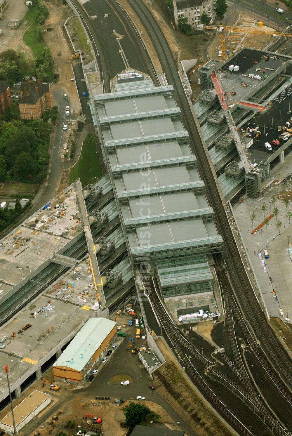 Luftaufnahme Berlin-Tempelhof - Einweihung Berliner Südkreuz / Bahnhof Papestrasse