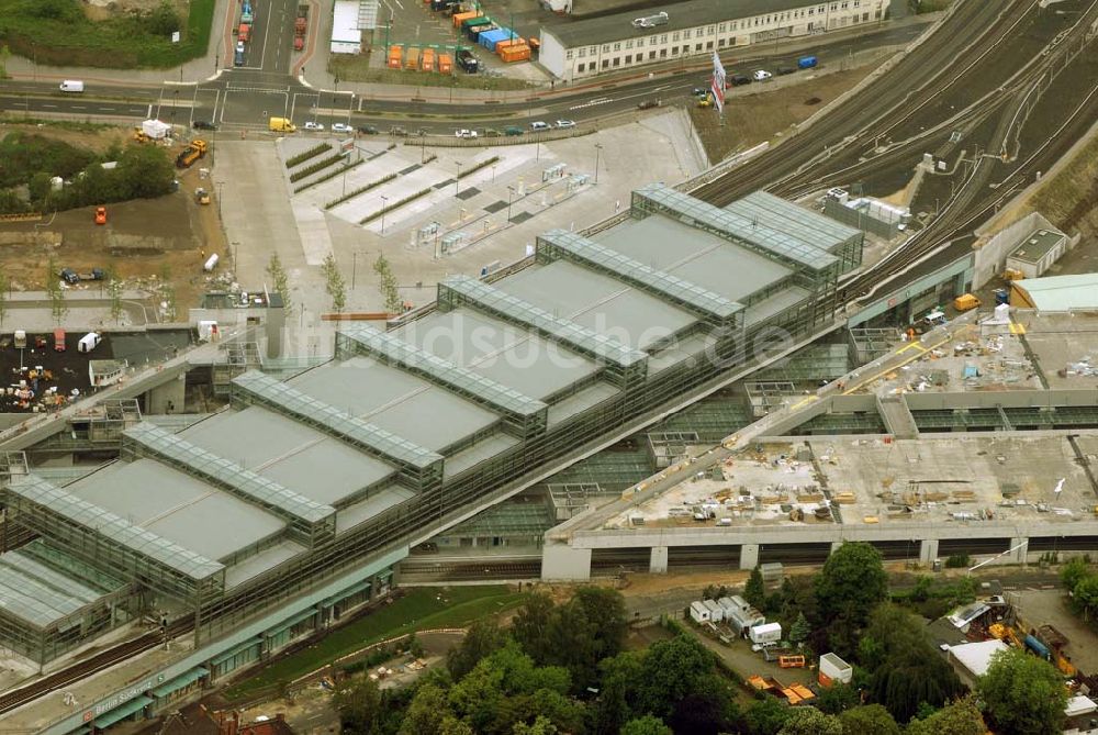 Berlin-Tempelhof aus der Vogelperspektive: Einweihung Berliner Südkreuz / Bahnhof Papestrasse