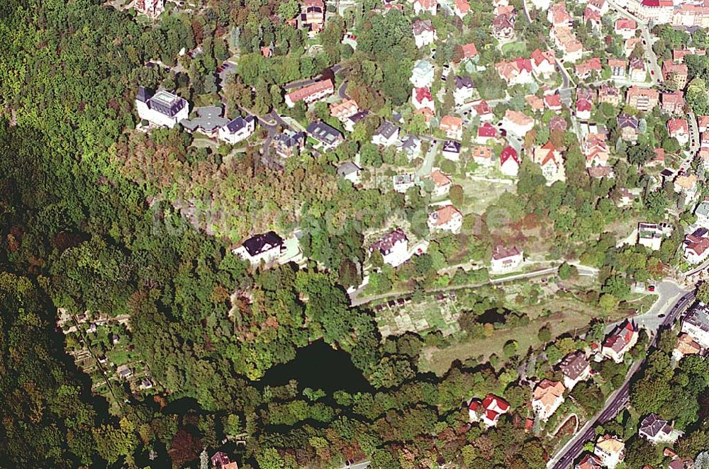 Eisenach / Thüringen von oben - Eisenach / Thüringen Blick auf den Eisenacher Stadtteil Wilhelmsthal 20.09.2003