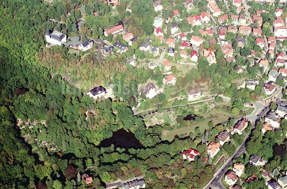 Eisenach / Thüringen aus der Vogelperspektive: Eisenach / Thüringen Blick auf den Eisenacher Stadtteil Wilhelmsthal 20.09.2003