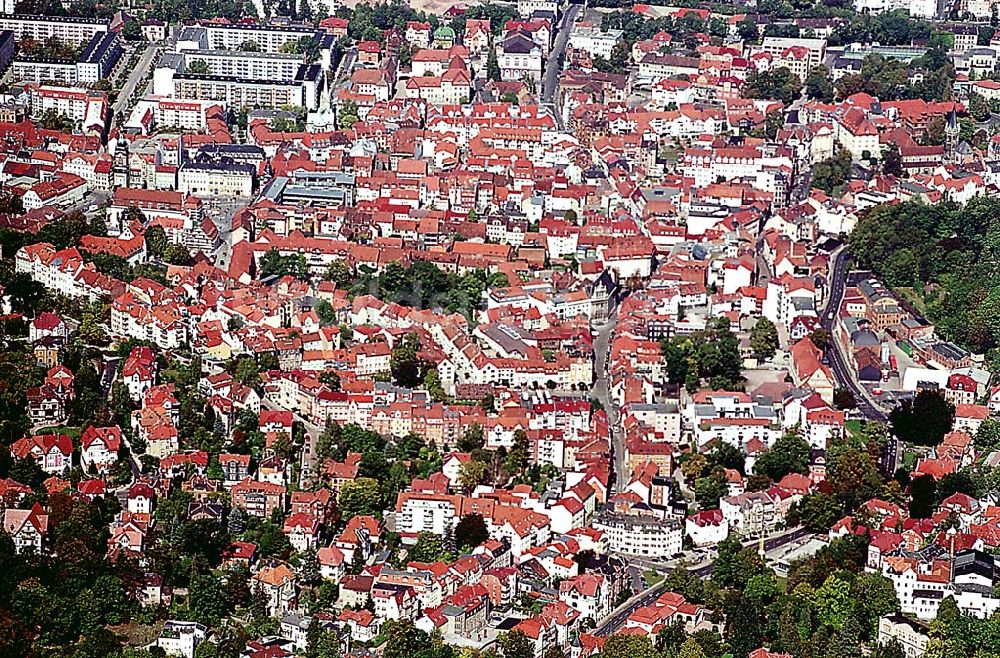 Eisenach/ Thüringen aus der Vogelperspektive: Eisenach/ Thüringen 20.09.2003 Stadtzentrum