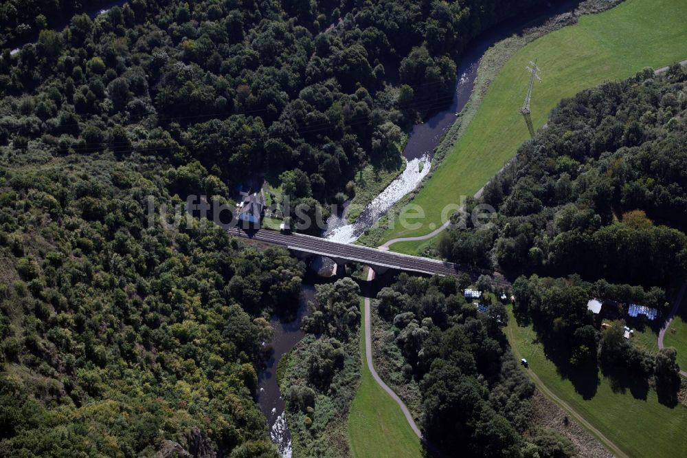 Luftbild Idar-Oberstein - Eisenbahnbrücke in der Nähe von Idar-Oberstein im Bundesland Rheinland-Pfalz