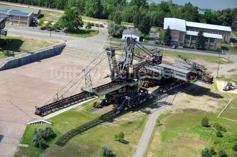 Gräfenhainichen aus der Vogelperspektive: Eisenstadt Ferropolis bei Gräfenhainichen