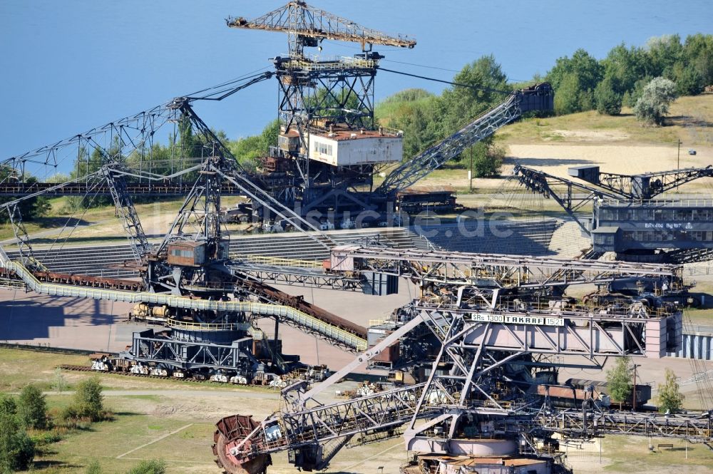 Gräfenhainichen von oben - Eisenstadt Ferropolis in Gräfenhainichen im Bundesland Sachsen-Anhalt