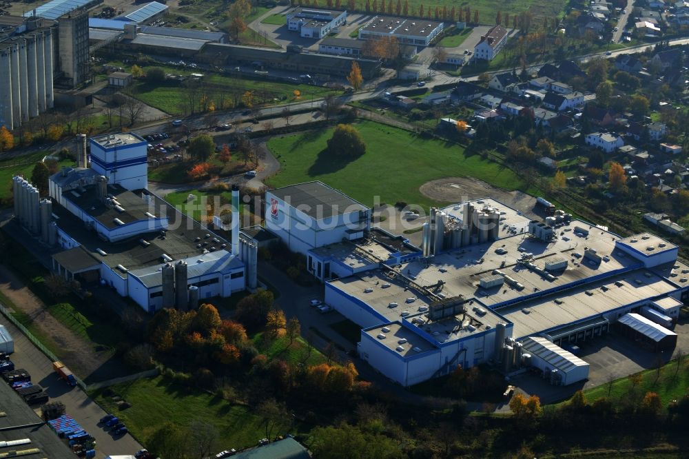 Luftbild Prenzlau - Eiskremfabrik in Prenzlau im Bundesland Brandenburg