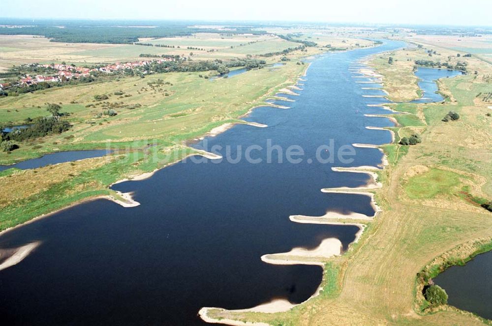 Ringfurth aus der Vogelperspektive: Elbausfluss bei Ringfurth