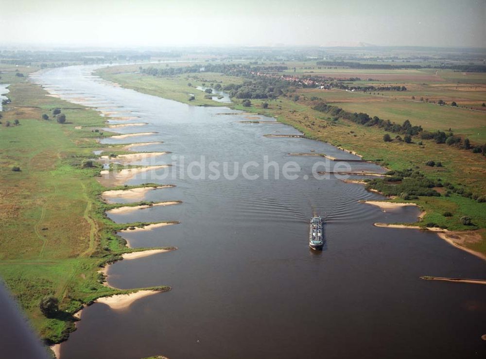 Ringfurth aus der Vogelperspektive: Elbausfluss bei Ringfurth