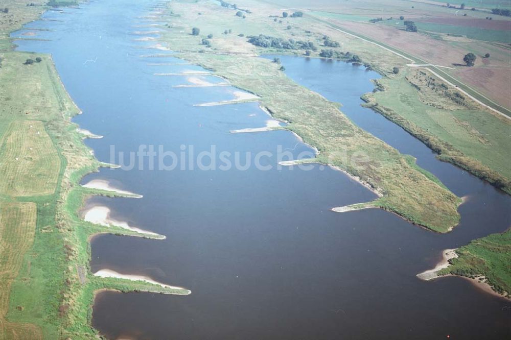 Luftaufnahme Ringfurth - Elbausfluss bei Ringfurth am Elbe-Havel-Kanal