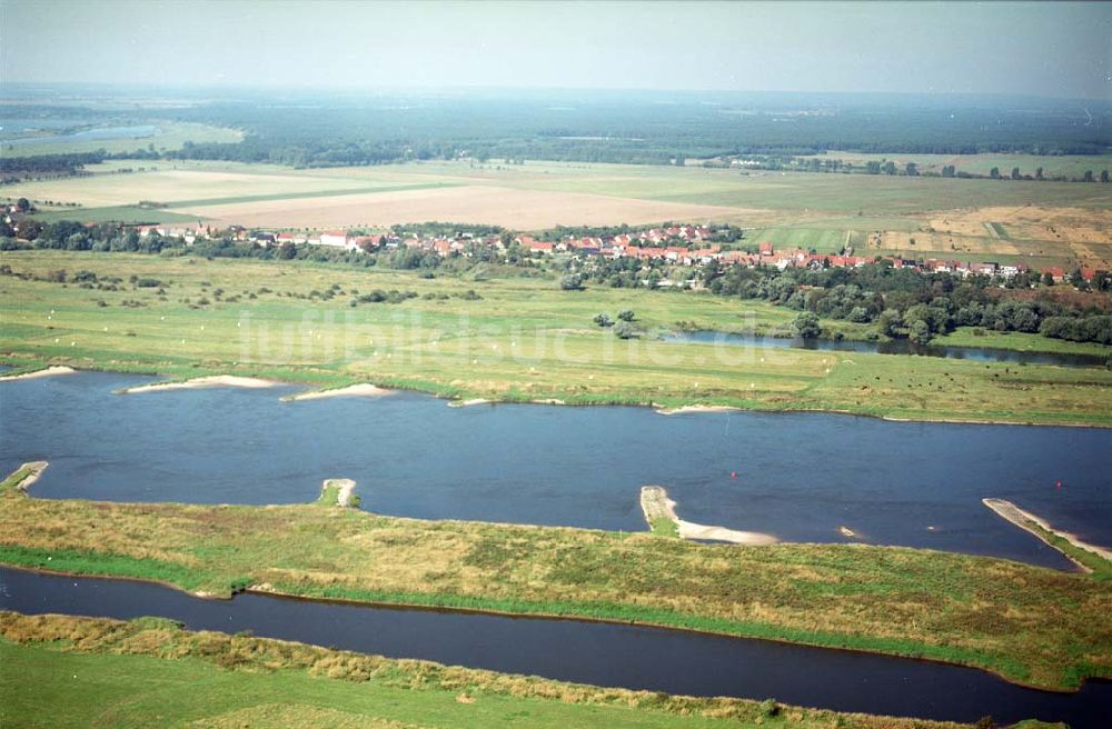 Luftbild Ringfurth - Elbausfluss bei Ringfurth am Elbe-Havel-Kanal