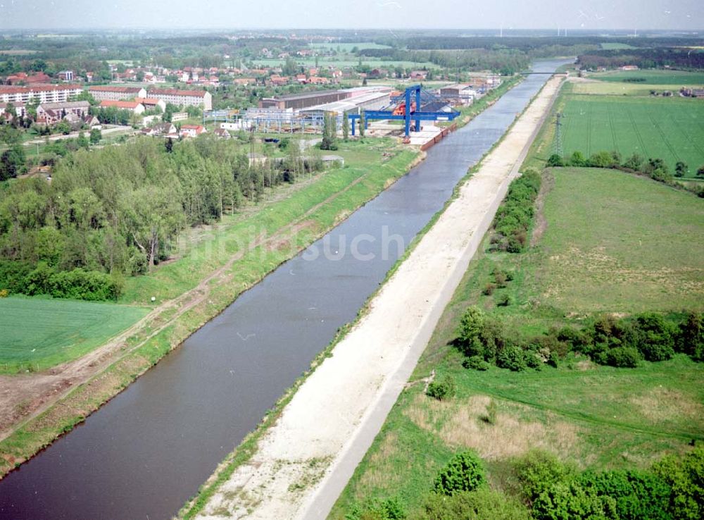 Luftaufnahme Niegripp - Elbe-Havel-Kanal bei Niegripp.