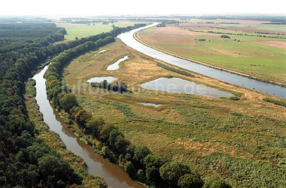 Luftbild Parchau - Elbe-Havel-Kanal bei Parchau