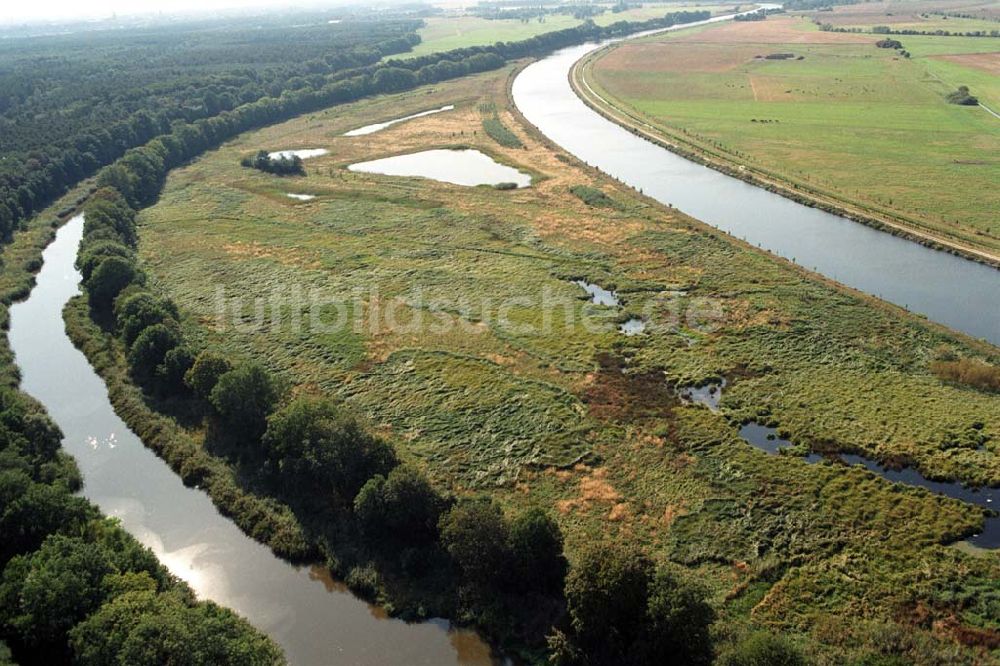 Luftaufnahme Parchau - Elbe-Havel-Kanal bei Parchau