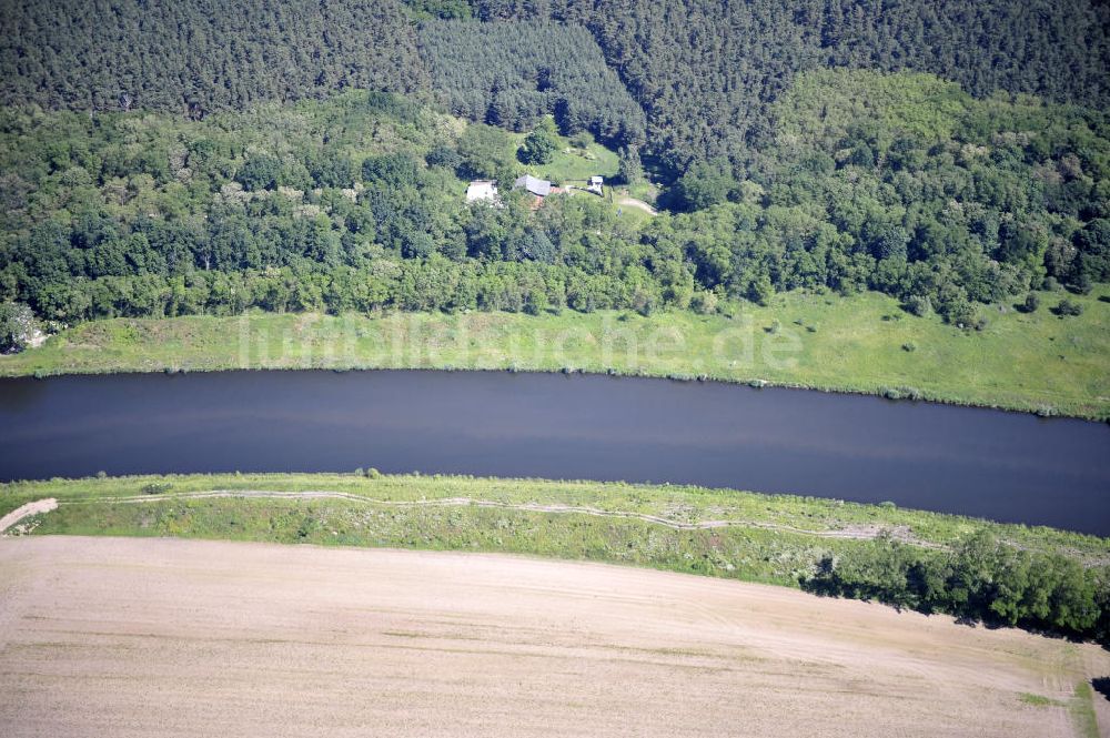 Luftaufnahme Genthin - Elbe-Havel-Kanal / Canal bei Genthin