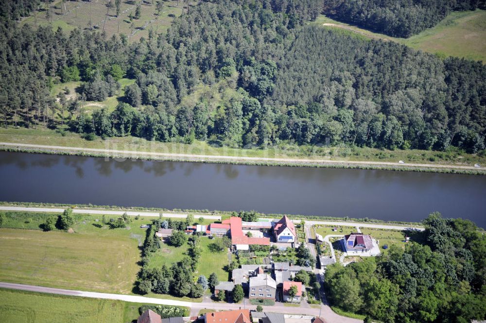 Luftaufnahme Genthin - Elbe-Havel-Kanal / Canal bei Genthin