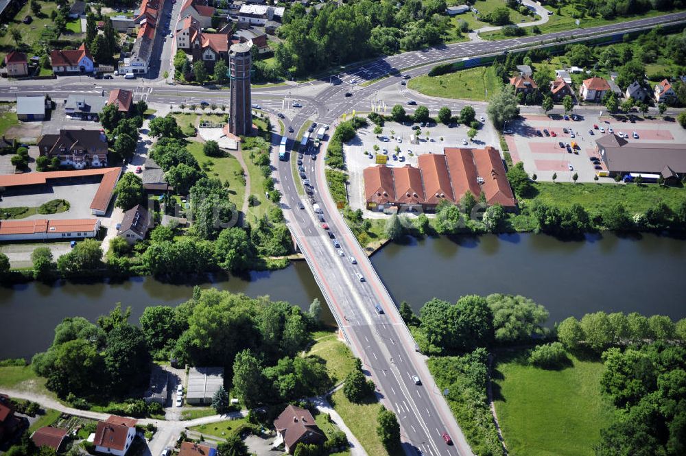 Luftbild Genthin - Elbe-Havel-Kanal / Canal bei Genthin